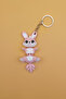 Fancy Tail Series Cute Rabbit Figured Movable Keychain (9cm) - Bag Ornament Charm - 2