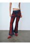 Long Flare Slim Fit Women's Trousers - 3