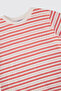 Baby Girl Striped Patterned Coral T-Shirt - 3