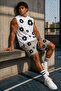 100% Cotton Oversize Men's Shorts Set with Floral Pattern, Premium Summer Comfortable Fit - 3