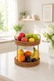 2-Tier Rattan Organizer Basket – Kitchen, Bathroom, and Makeup Organizer - 4