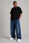 Men's square pocket detailed bicycle collar t-shirt - black - 2