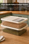 5Lt Sliding Lid Storage Container - Kitchen Organizer Flour Sugar Legume Box Food Container Beige - 5