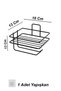 Adhesive Toilet Paper Holder Stainless Metal Bathroom Organizer with Spare Shelf - 4
