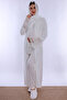 Hijab-Friendly Cotton Maternity Pajama and Robe Set Effortt - Ecru - 7