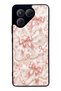 Tecno Pova 7 Glossy Phone Case with Blush Pearl Bow Design
