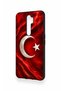 Oppo A9 2020 Compatible Turkish Flag Patterned Silicone Case - 4