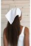 100% Natural Cotton Linen White Bandana – Minimal and Stylish Accessory (50X50 cm)