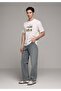 Loose Relaxed Fit Men's Green Cast Denim Jean Trousers