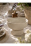 Ceramic Footed Presentation Bowl 19 cm Fruit and Salad Bowl Decorative Serving and Presentation Container - 4