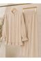 Women's Strawberry Fabric Stand Collar Buttoned Ruffle Detailed Hijab Tunic Pants Double Set
