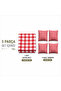 5 Piece Picnic Set with Cushions 4 Pieces 40X40 Cushions - 1 Piece 160X160 Tablecloth - 3