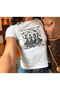 Villain Social Club Halloween Printed Women's Baby Tee White T-Shirt Short Sleeve Slim Fit Y2K