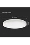 24W LED Ceiling Light 6500K IP44 with Motion Sensor - 5