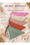 Minel Scarf Handmade Openwork Bandana – 100% Cotton Knitted Summer Hair Bandana |   Cream, Pink, Light Rose, Tile, Mint - 2