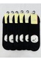 6 Pieces of Bamboo 100% Natural Nylon-Free Solid Colored Silicone Indoor Ballet Socks