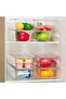 Home Care 4 PCS Clear Organizers and Storage Bins with Lids, Stackable Plastic Containers Boxes with Handles for Fridge, Freezer, Pantry, Cabinet, Kitchen Organization Clear - 3