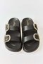 Women's Open Front Soft Sole Slippers Black - 3