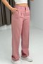 Women's Relaxed Fit High Waist Trousers Pink - 3