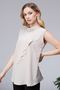 Women's Round Neck Stone Detailed Sleeveless Blouse Sıfırkol Premium Quality - 5