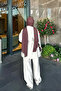 Stone Waist Tie Shirt and Trousers Set - 4