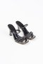 Smoked Mirror Stone Women's Heeled Slippers By20My01G - 2