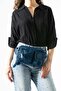 Multifunctional, Shoulder, Chest and Waist Bag, Navy Blue Model: 571-6V