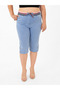 Plus Size Elastic Waist Lace-Up Back Pocket Lycra Women's Capri