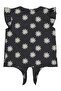 Daisy Patterned T-Shirt for 6-9 Years Old - Gray - 2