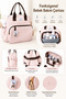 Multi-Compartment Baby Care Bag Mother Baby Backpack Organizer Hospital and Daily Use - Powder Pink - 4