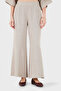 100% Linen Relaxed Fit Embroidered Trousers Pants 69912211