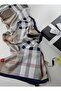 Plaid Striped Voile Silk Shawl Accessory Shoulder Shawl Foulard - 7
