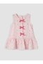 Özmarka New Season Pink Bow Baby Girl Dress - 2