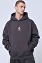 Men's Oversize Sweatshirt Hoodie Shark Hello Printed Smoked – Hooded, Kangaroo Pocket, 3 Thread Ribs - 2
