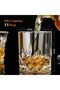 Crystal Whiskey Glasses Set of 8, 11Oz Old Fashioned Glasses, Double Old Fashion Beverage Glass, Clear Glass Cocktail Glasses for Men - 3
