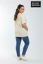 Süperlife Women's Large Size Brooklyn 1970 Printed 3Xl-6Xl Crew Neck T-Shirt Spr25Btsk510-3 - 3