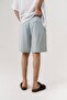 Coast Basic Linen Fabric Button Closure Shorts - 6