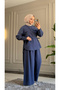 6339 - Stylish, Comfortable, Modal Soft Woven Fabric, Loose Women's Set with Waist Drawstring Detail - 2