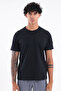Modal Interlock Fabric Minimal Logo Crew Neck Men's Sports T-Shirt - 6