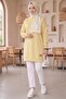 Embroidered Slit Detail Tunic 1665 - Yellow - 2