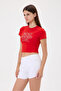Most Hated Girl Stone Printed Crop Baby Tee - 2