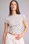 Fitted Crew Neck Short Sleeve White T-Shirt I2032Ax26Sp