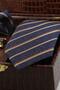 Brown Men's Gift Box - Tie with Handkerchief, Cufflinks, Tie Clip Kmk231 - 3