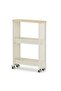 Aviona 2-tier Storage Rack With Wheels 49.5x17x68.7cm - White - 4