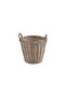 Aronica Willow Storage Basket With Handle 35x30x24cm- Grey - 5