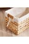 Rabat Water Hyacinth Basket with Fabric Liner Small- 35x18x19cm-Natural - 2