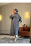 6523 - Comfortable and Stylish Buttoned Pocketed Soft Modal Fabric Long Shirt Collar Women's Cap