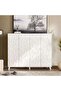 Nevada Shoe Rack 30 Pairs With 4 Door - White - 3