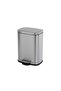 Primo Fingerprint Resistant Metal Pedal Bin 28.6x26x38cm 12L - Chrome - 6