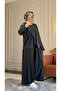 6582 - Stylish Comfortable Casual Modal Asymmetrical Tunic Trousers Women's Set - 4